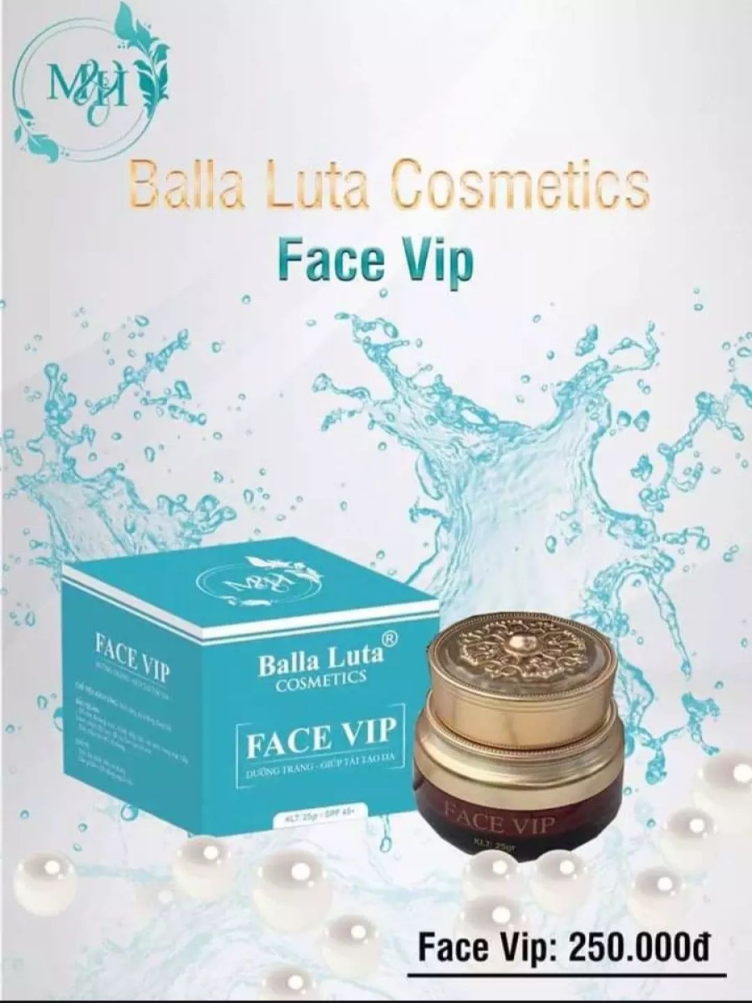 Face vip balla luta dưỡng trắng da