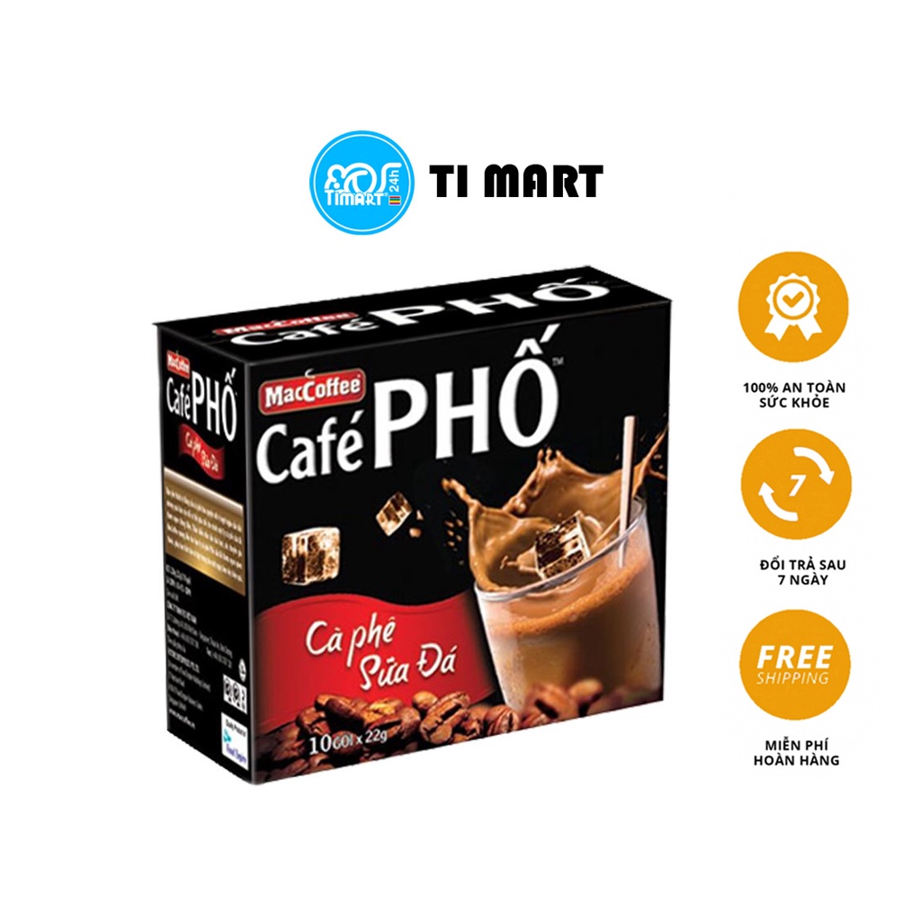 Cà phê sữa đá maccoffee café phố 240g