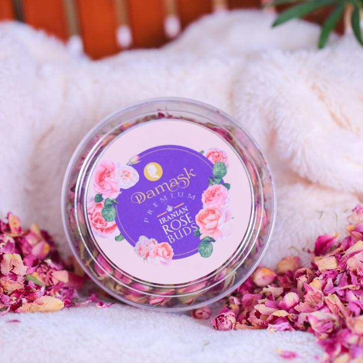 Trà hoa hồng Iran- Nụ hoa hồng khô- Nụ hoa hồng Damask khô từ iran- Trà thảo dược- Nụ hồng khô Iran