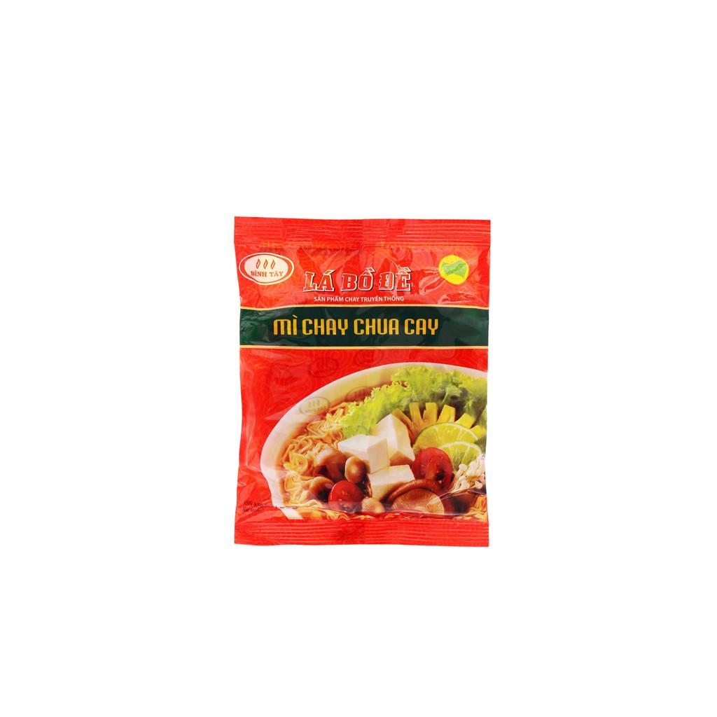 Mì chay Lá Bồ Đề chua cay (30 gói/thùng) - Vegetarian Instant Noodle "stinging" brand