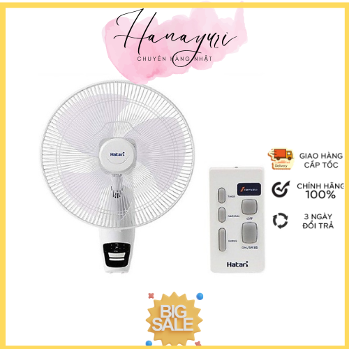 Quạt treo tường điều khiển 18 inch hatari hf-w18r1 - hàng chính hãng