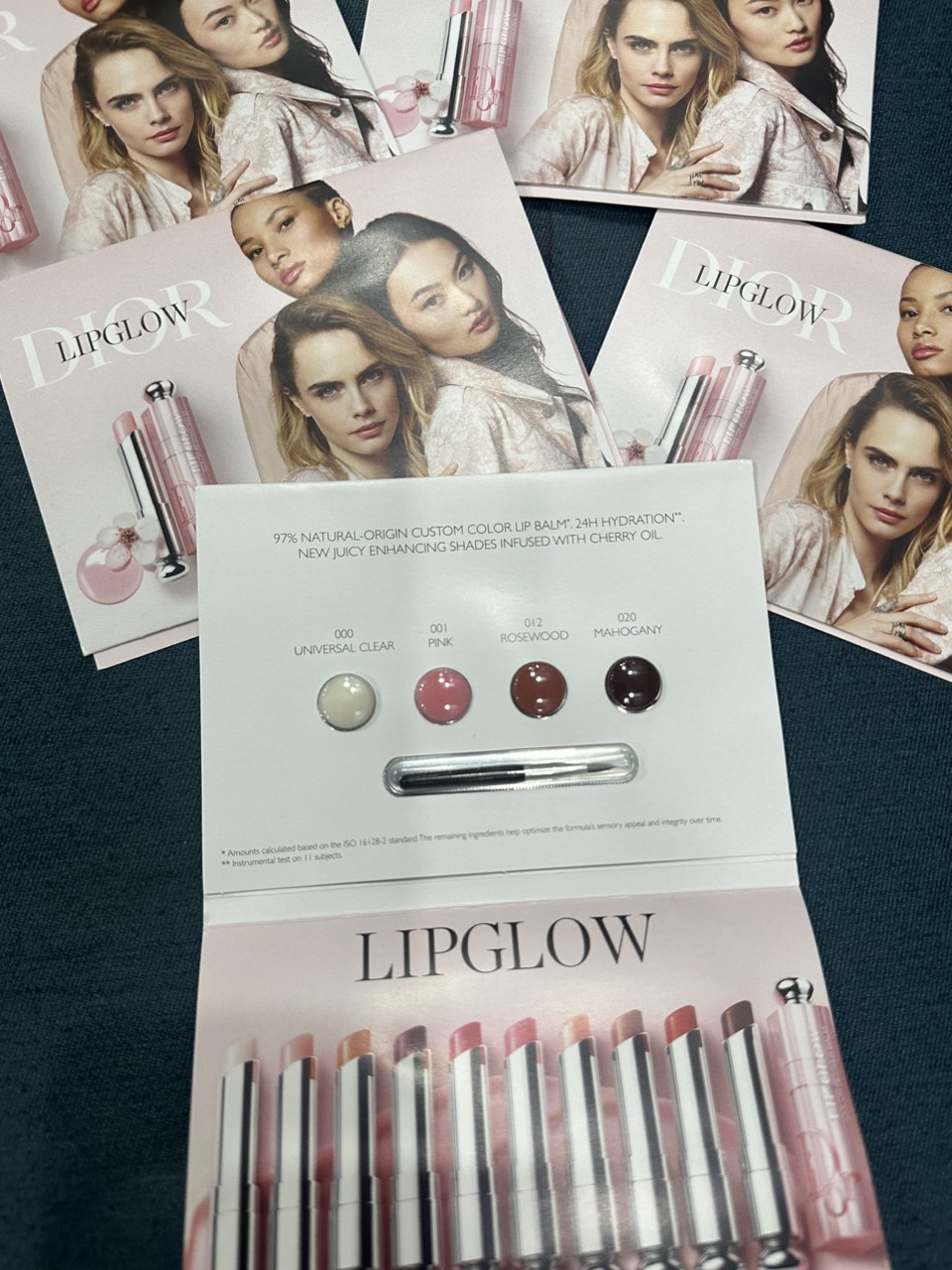 Son dưỡng Di.or Lipglow sample vỉ 4 màu kèm cọ
