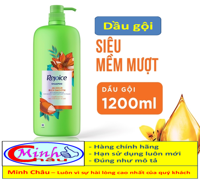Dầu gội rejoice siêu mượt chai 1200ml