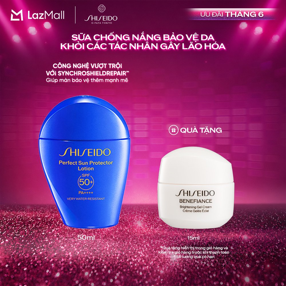 Sữa chống nắng dưỡng da Shiseido GSC Perfect Sun Protector Lotion SPF50+ 50ml