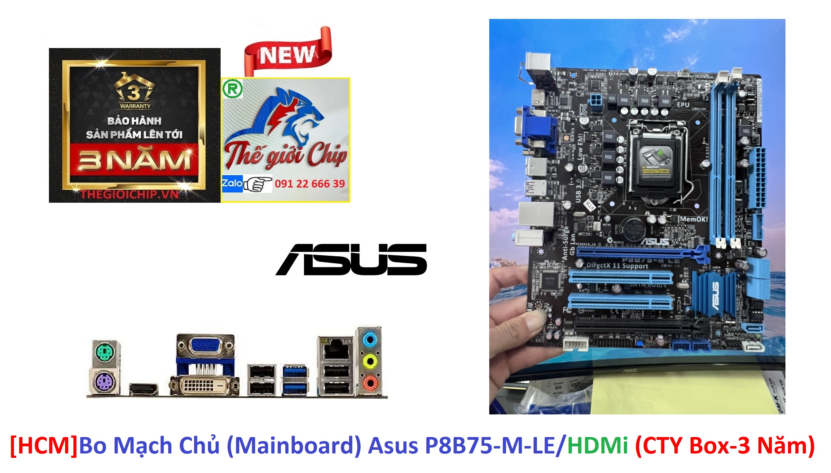 Bo mạch chủ asus p8b75-m-le/hdmi