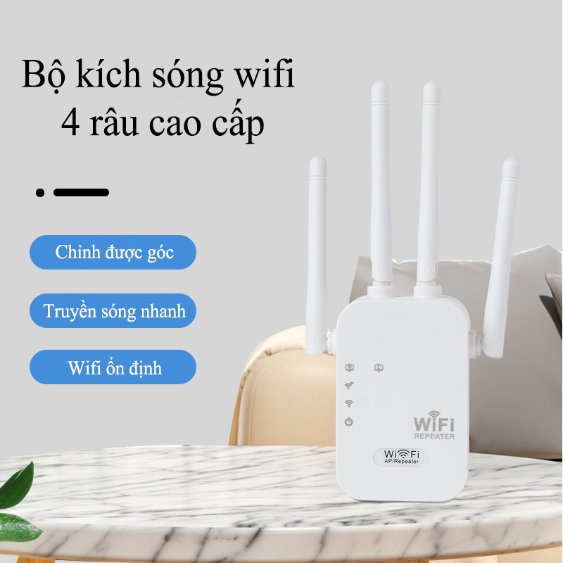 kích sóng wifi xuyên tường cực mạnh,Kích Sóng Wifi 4 Râu Ăng Ten Phát Xuyên Tường Chuẩn N Tốc Độ 300
