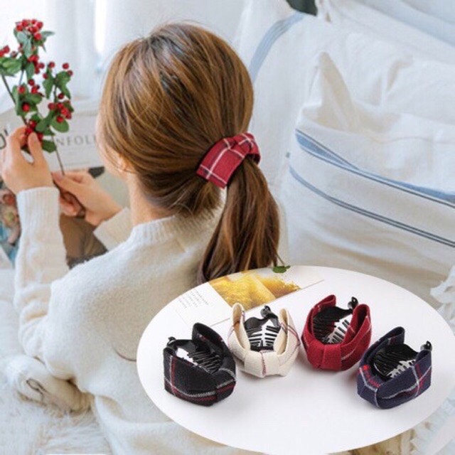 Kẹp tóc kẹp càng cua đính ngọc trai cá tính