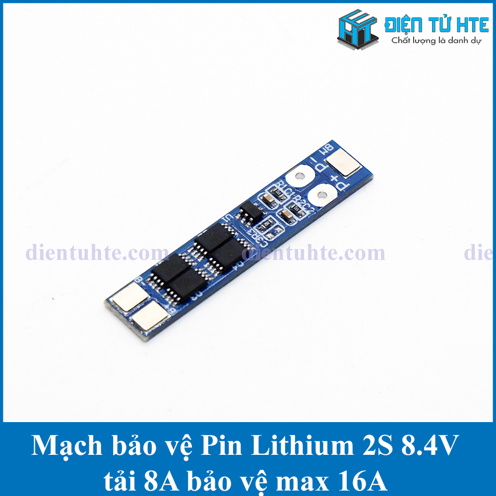 Mạch bảo vệ pin lithium 2s 8.4v 8a max 16a