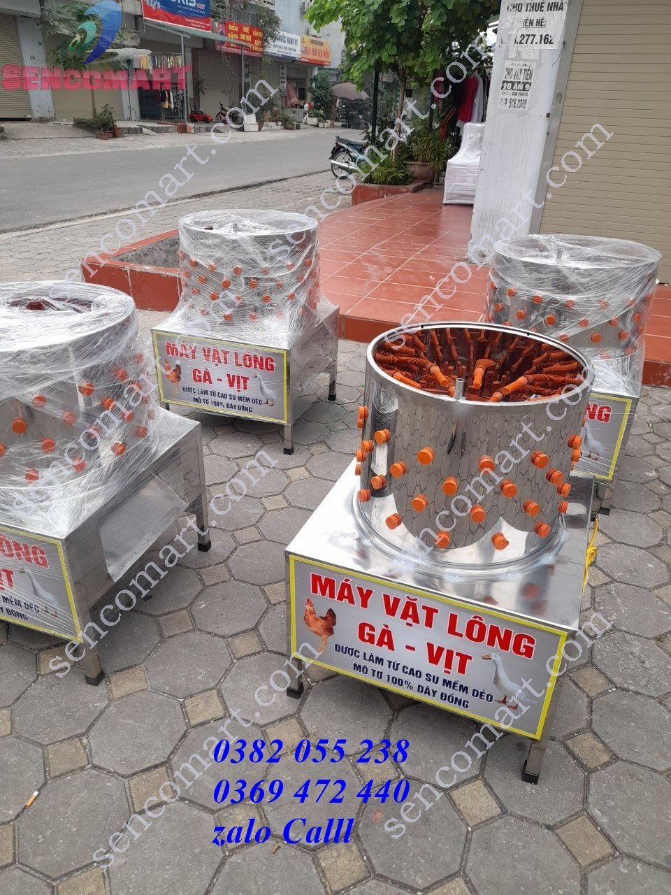 Máy vặt lông, máy nhổ lông gà, vịt, ngan inox 304