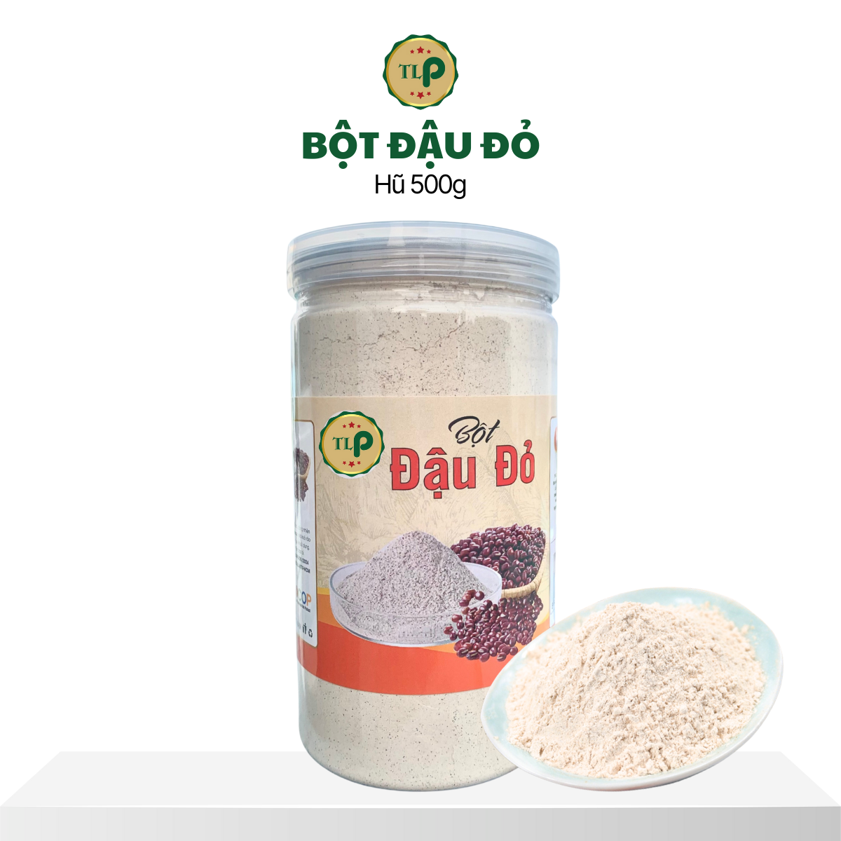 Bột Đậu Đỏ Nguyên Chất Tân Lộc Phát Hũ 500g