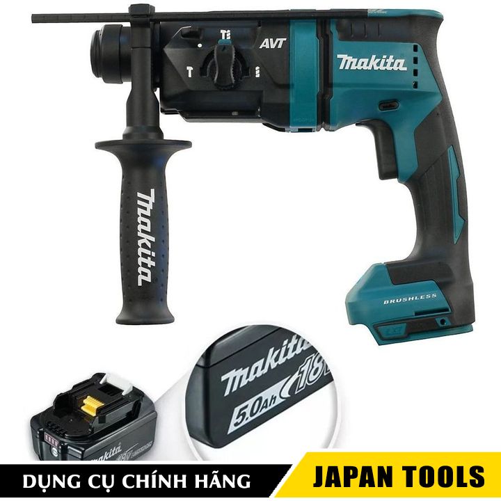 Máy khoan đa năng 18/13/24mm dùng pin 18v makita dhr182rtj | japan tools