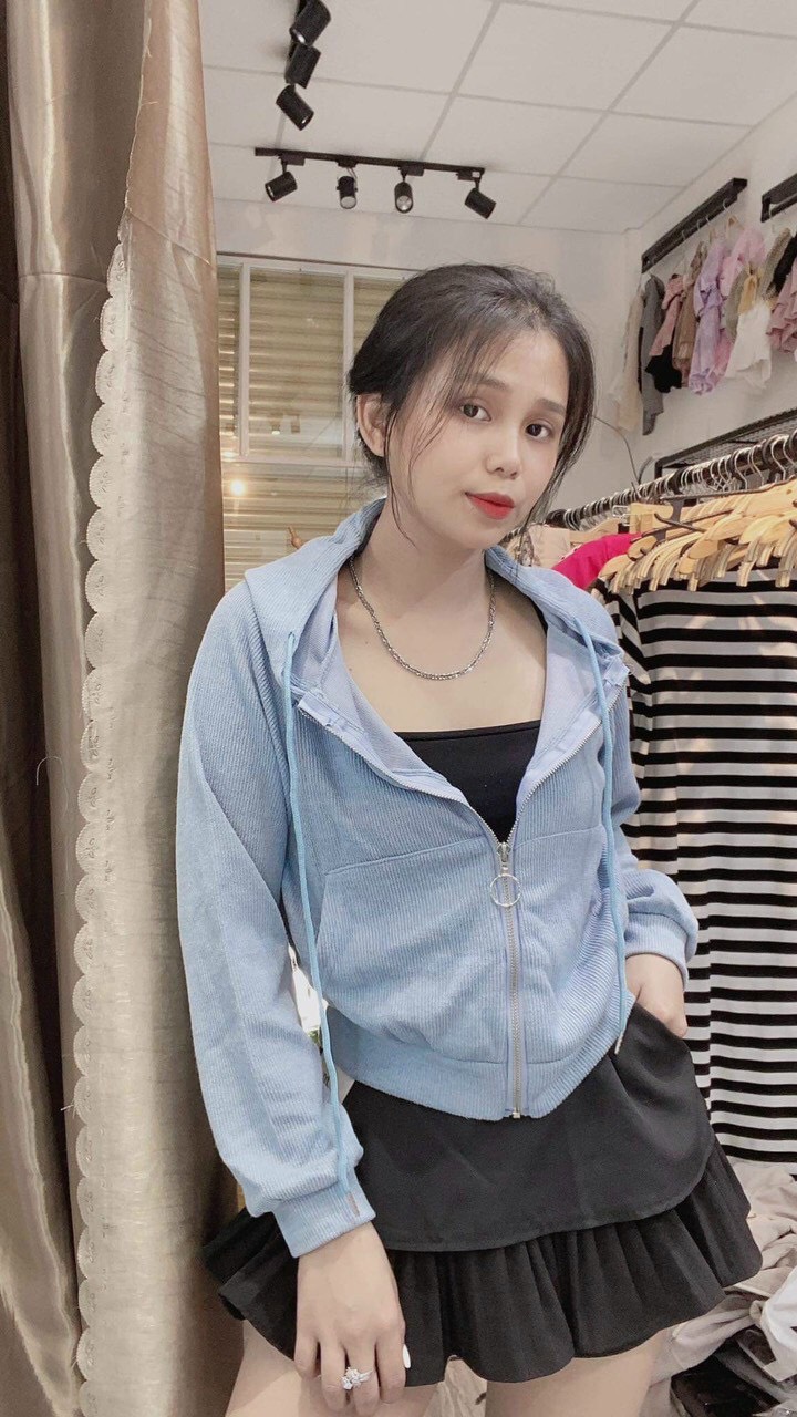 Áo khoác len gân nữ cao cấp dottie fashion