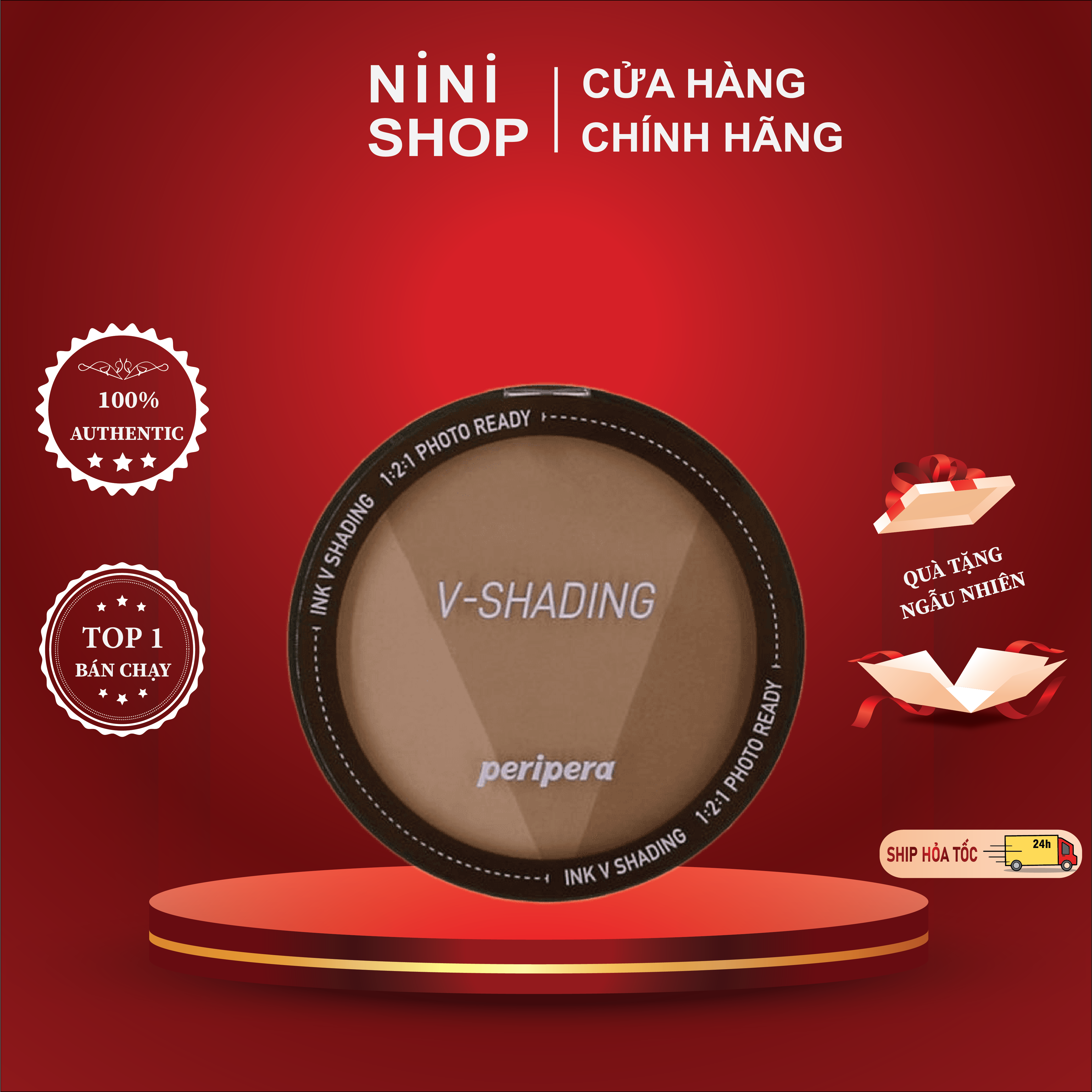 Phấn tạo khối hiệu ứng tự nhiên peripera ink v shading 9.5g