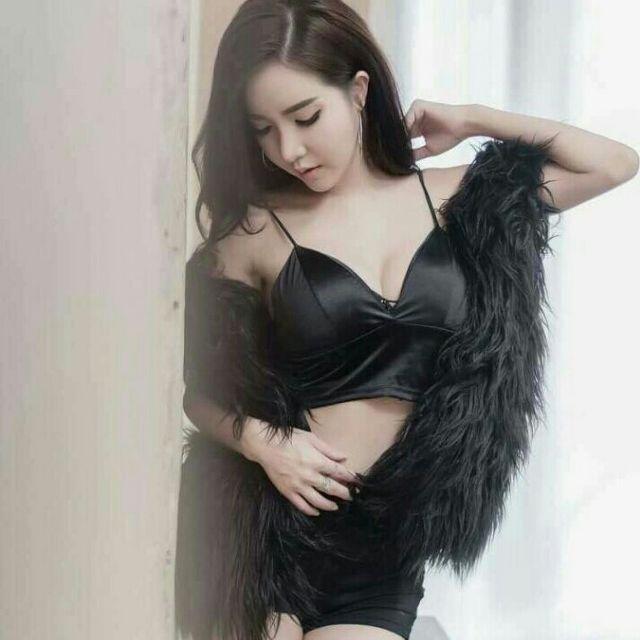 Áo Bra Croptop phi bóng có móc cài lưng - 089