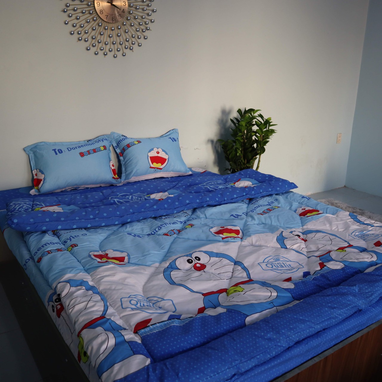 Bộ chăn phao 5 món mẫu hoạt hình ngộ nghĩnh, bộ chăn phao ga gối, bộ ga gối 5 món chăn phao, chăn phao 5 món, chăn mền người lớn, chăn ngủ, chăn bông, chăn phao mùa đông chần bông, chăn phao siêu nhẹ, chăn phao chần bông dày