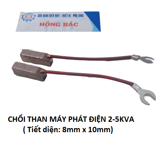 01 đôi chổi than máy phát điện công suất từ 2kva đến 10kva