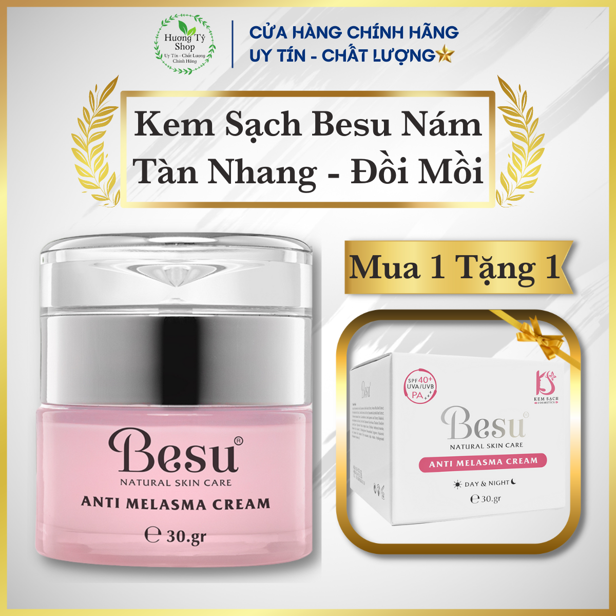 Kem sạch besu cao cấp phục hồi da nám, tàn nhang, đồi mồi