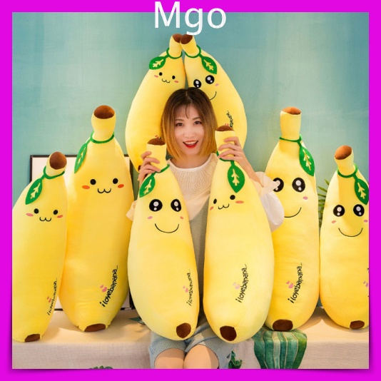 Gấu bông teddy hình chuối banana, gấu nhồi bông hình trái chuối siêu cute size 70cm & 120 cm - k01