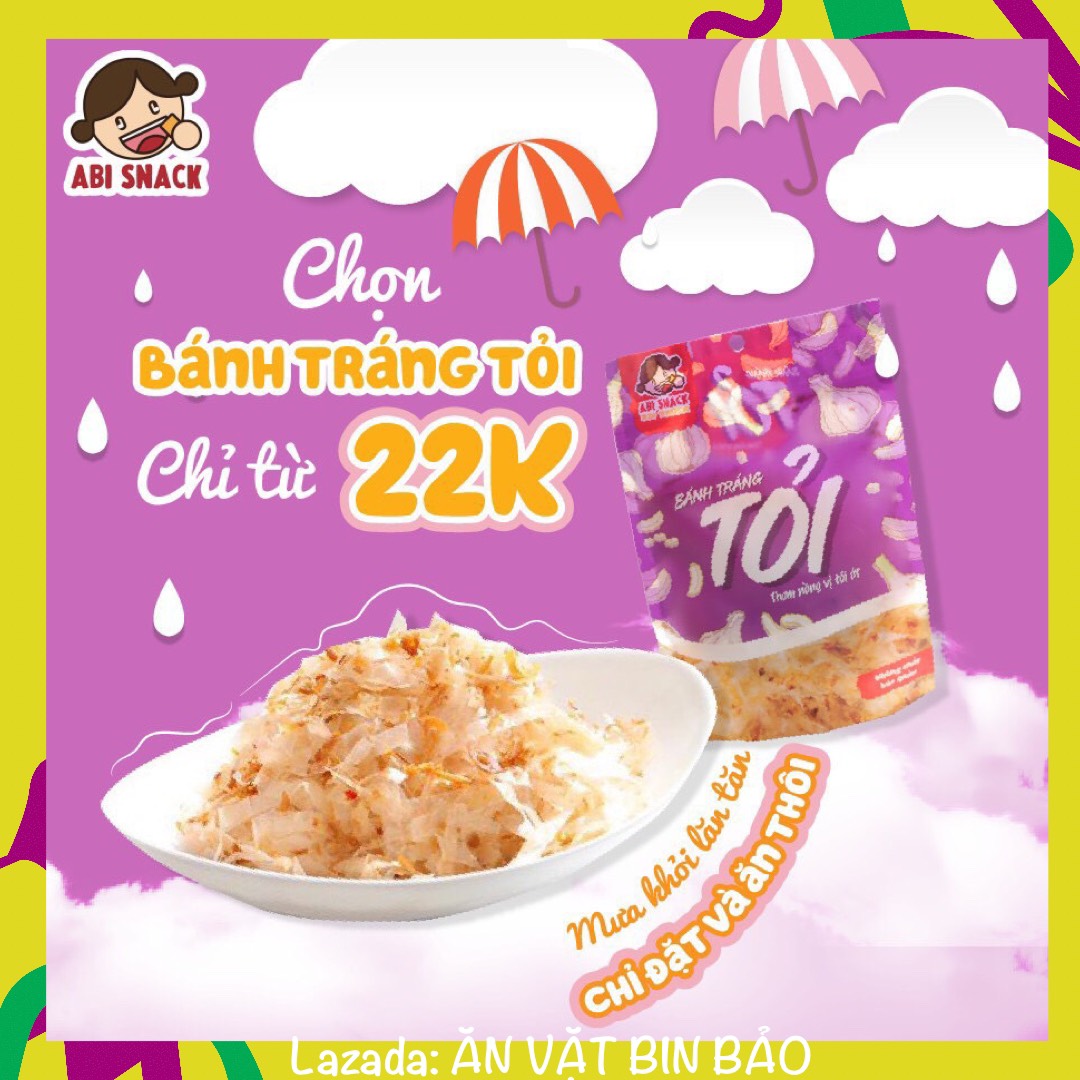 BÁNH TRÁNG TỎI ABI THƠM LỪNG VỊ BƠ TỎI PHI