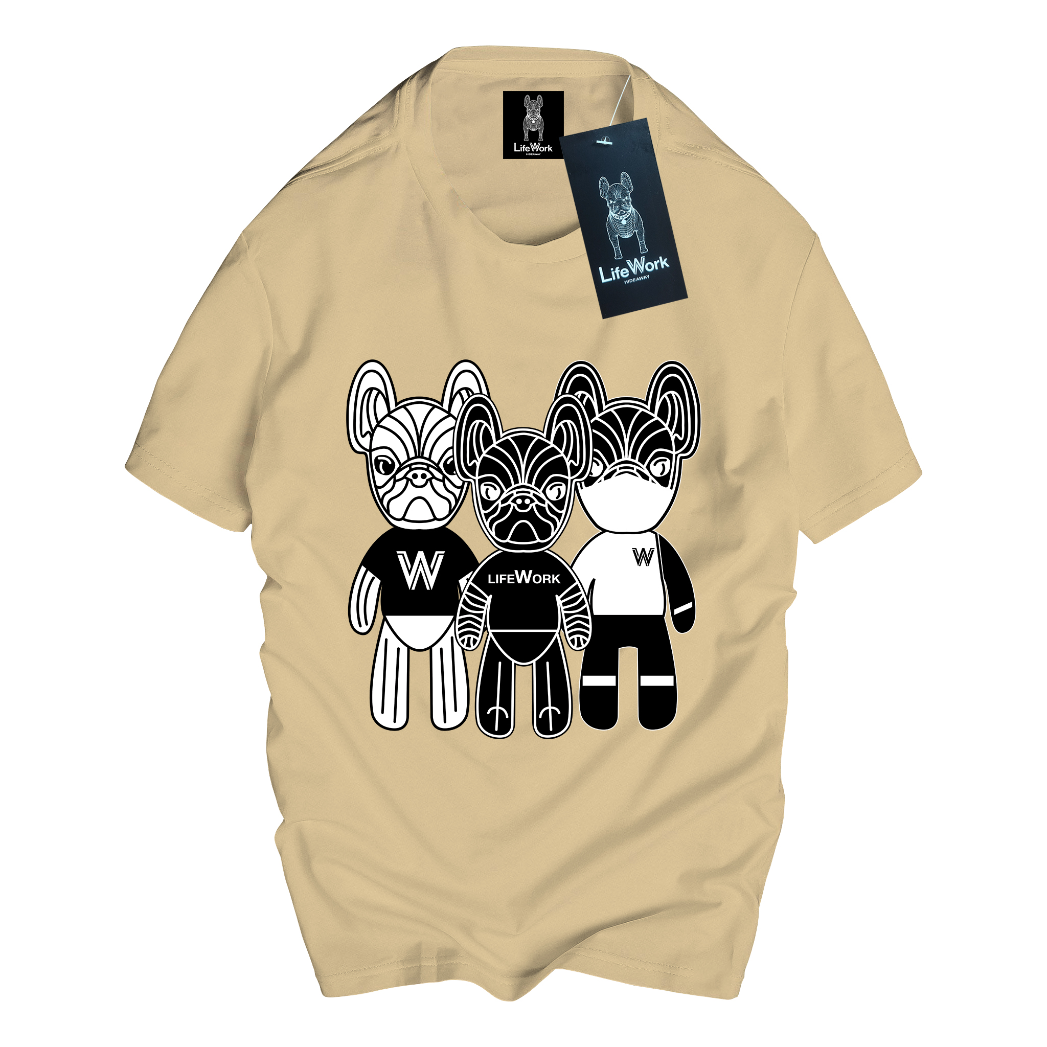 Áo Phông life work chính hãng Chất liệu Cotton 100% vải mềm mịn, thoáng mát ( Full Size 35KG - 125KG ) life work 07