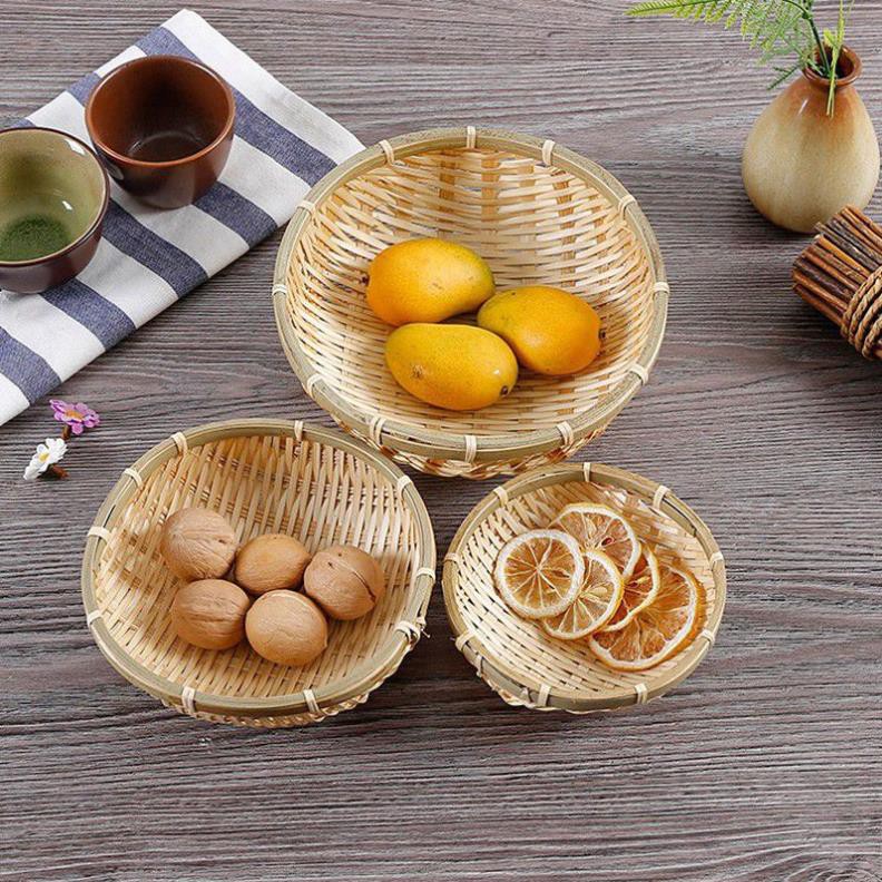 Rổ tre rá tre mini đựng hạt dưa-lh 0978945425