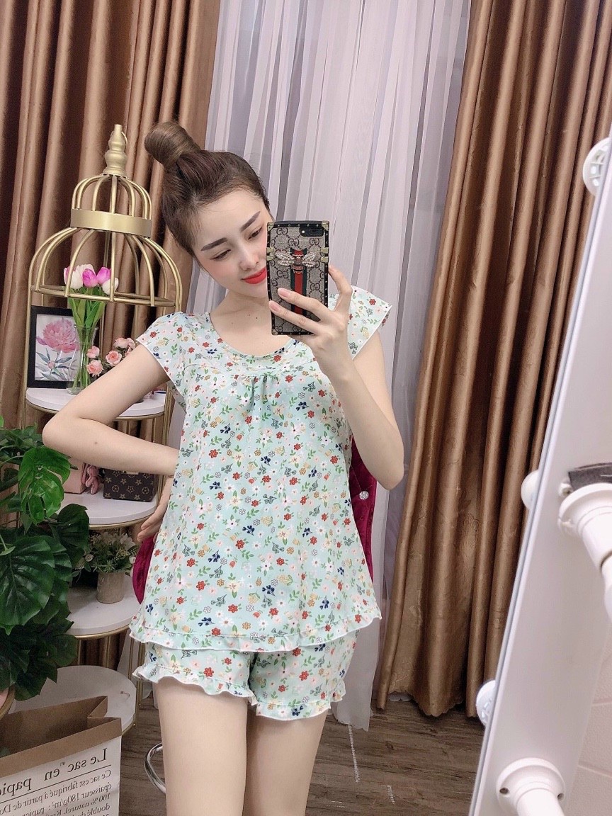 Set bộ đùi, đồ bộ mặc nhà siêu thoải mái thoáng mát in phối họa tiết trẻ trung.tp