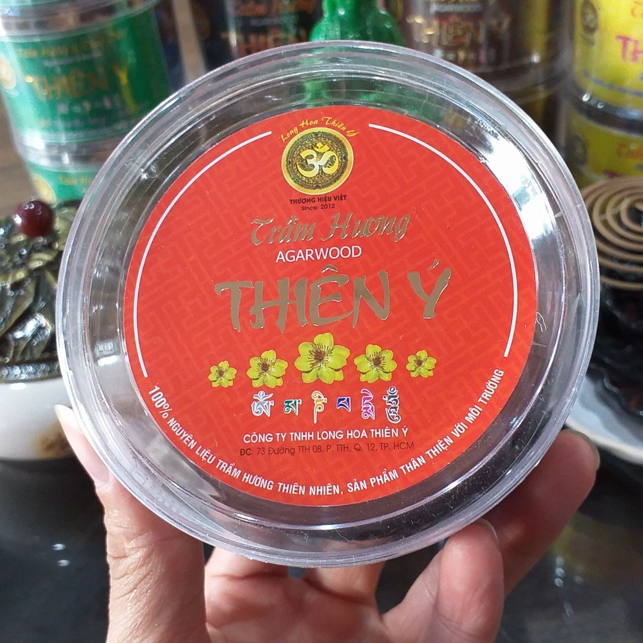 NHANG TRẦM KHOANH VÒNG 4h Thiên Ý (hộp 40 khoanh)