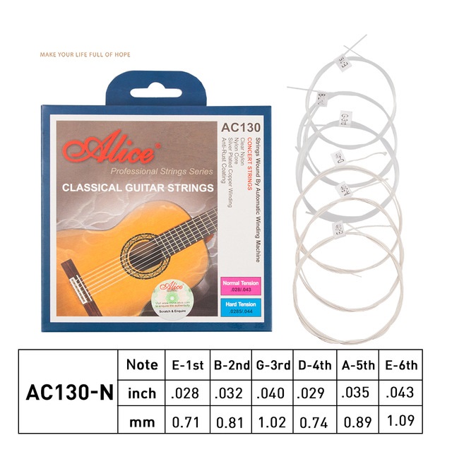 [HCM]Dây dự phòng đàn Giutar Dây đàn giutar dây đàn guitardây đàn giutar acousticBộ 6 dây đàn guitar Acoustic Alice AC130