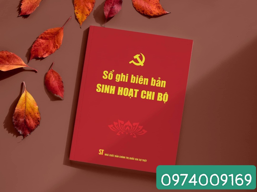 Sổ ghi biên bản sinh hoạt chi bộ