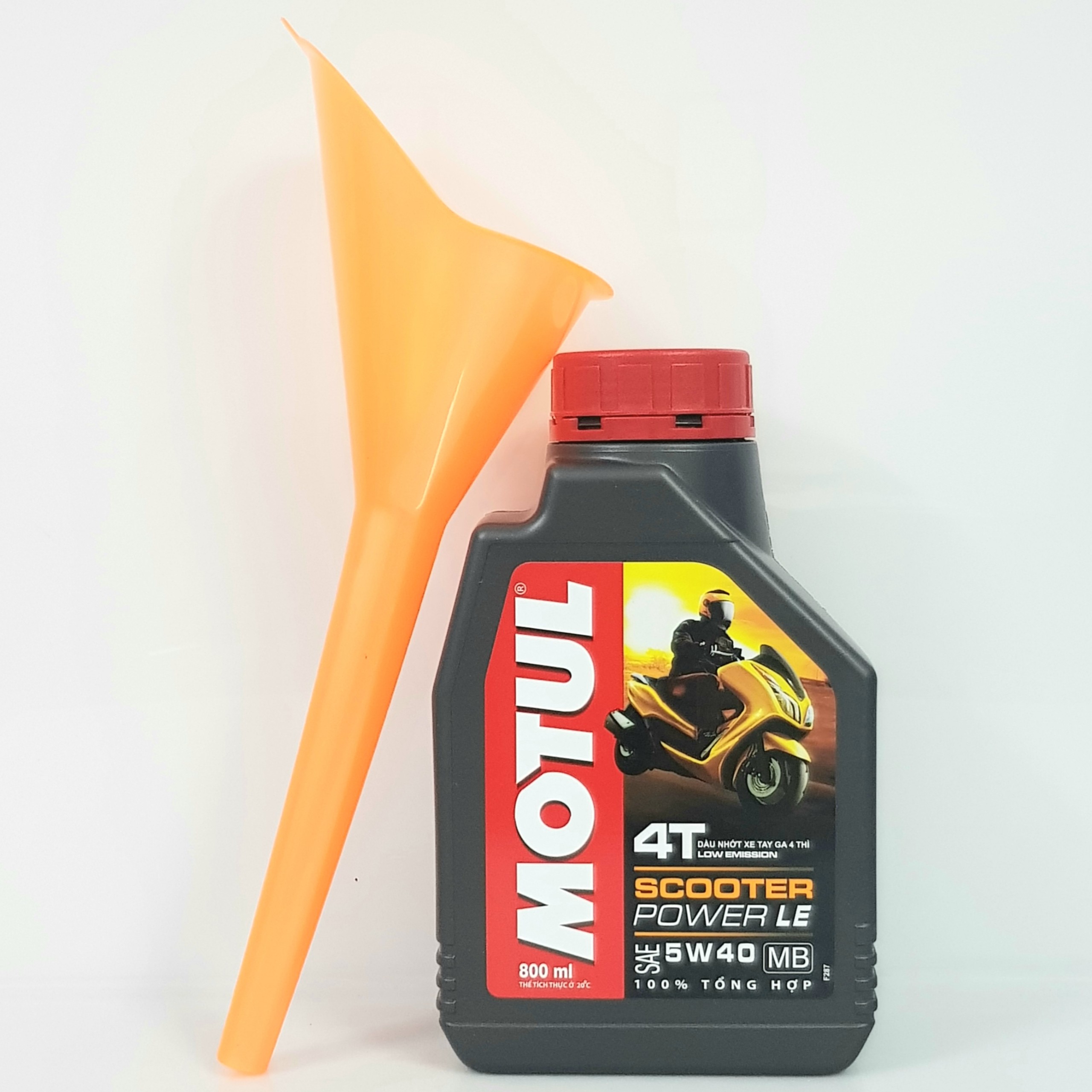 Nhớt cao cấp xe tay ga Motul Scooter Power LE 5W40 800ml tặng phễu rót