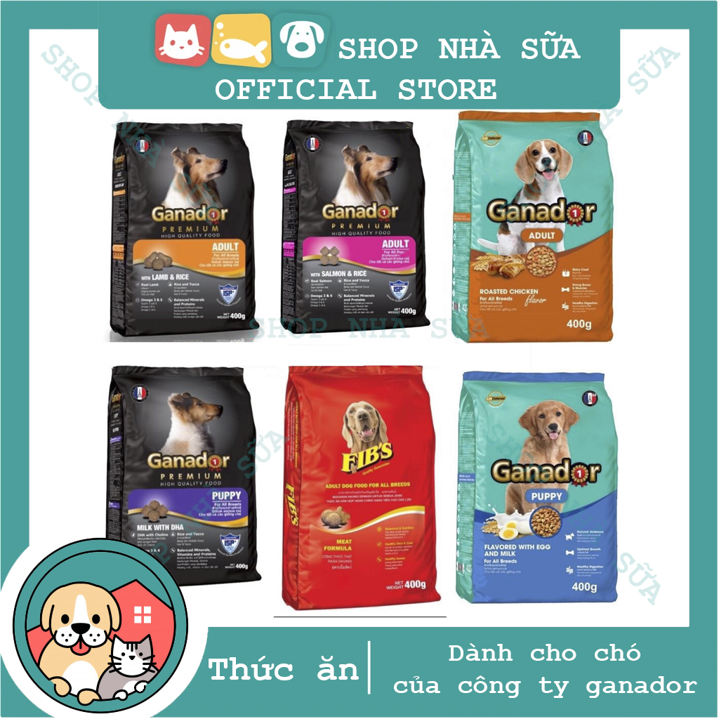 Hạt khô cho chó - (6 loại)  GANADOR Fib's thức ăn cho chó cao cấp - thức ăn khô cho chó giá rẻ