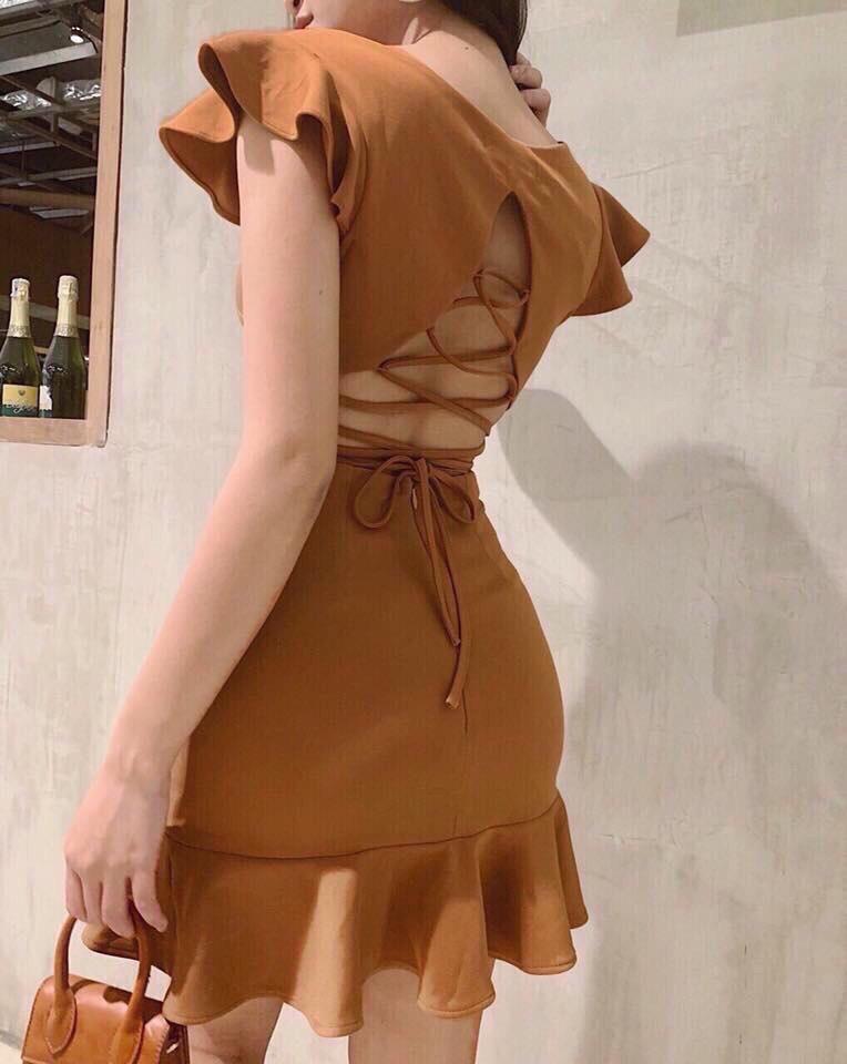 Váy Đầm Nữ Dự Body Cánh Tiên Phong Cách Quyến Rũ Chất LIệu Thun Co Dãn