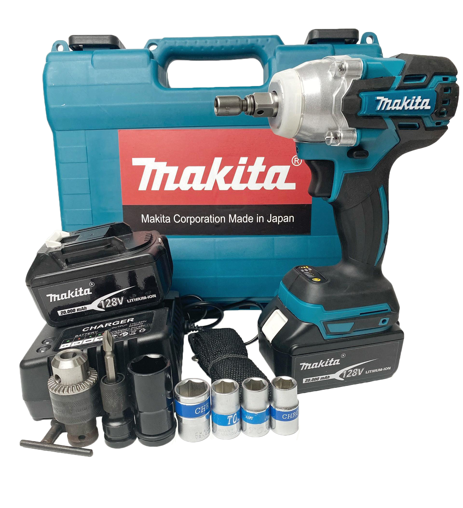 Máy Siết Bulong MAKITA 128V Không Chổi Than - Pin 10 CELL