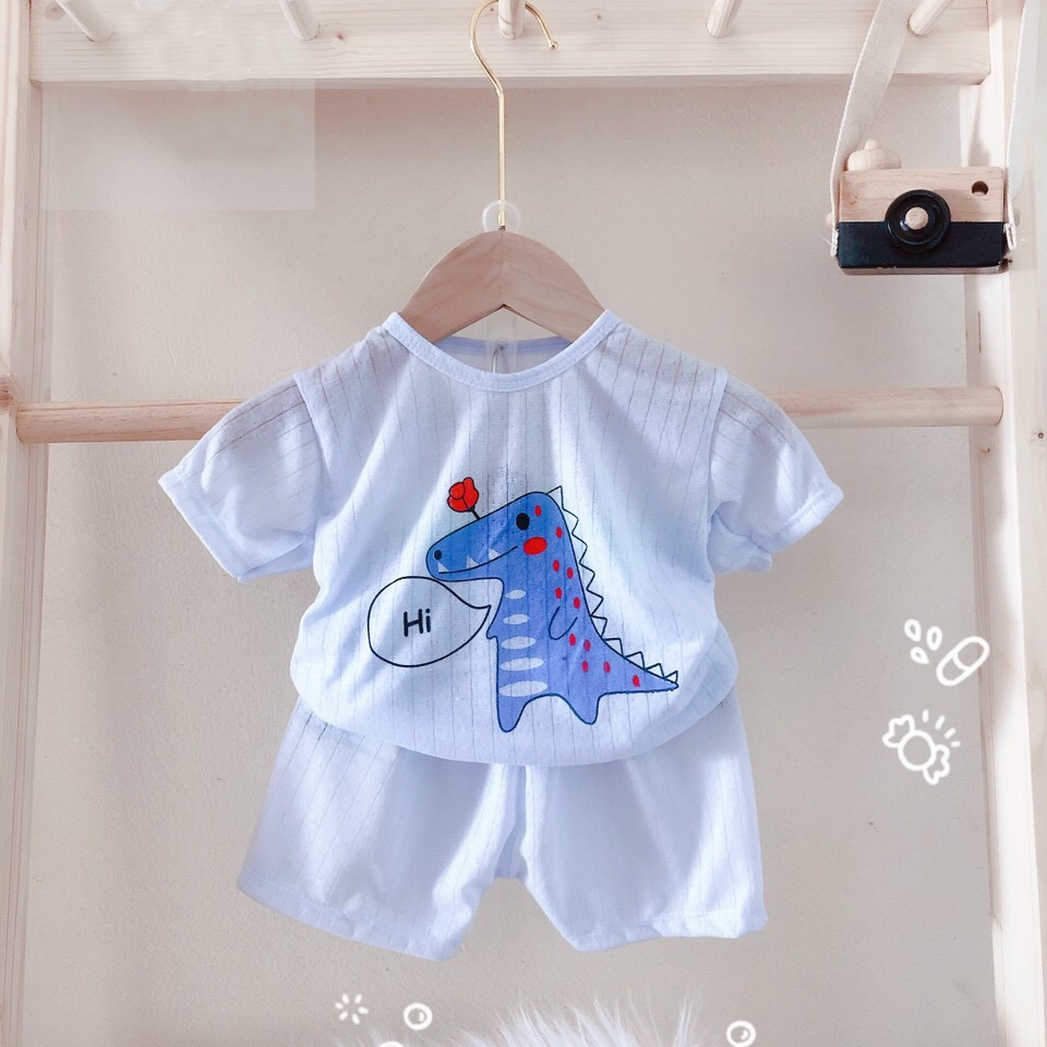 Bộ quần áo trẻ em cotton giấy QATE500 cho trẻ sơ sinh tới 15kg