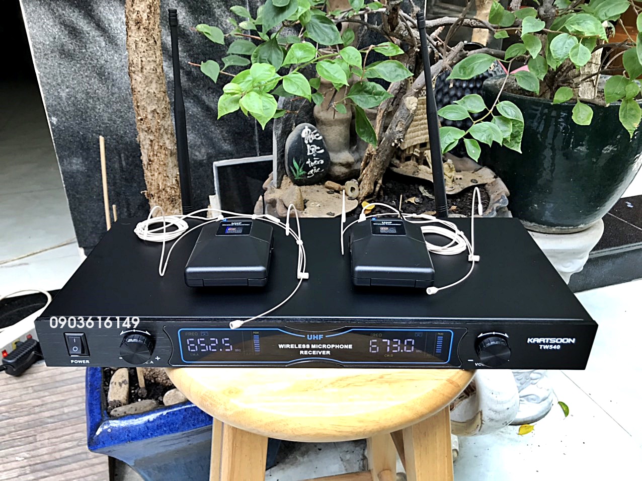 Micro đeo tai, choàng đầu  KARTSOON 2 người sử dụng