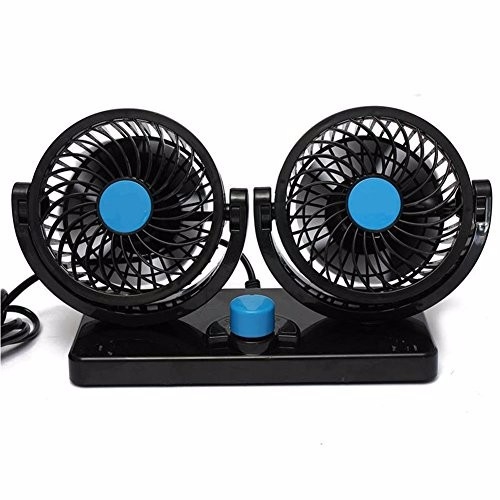 Quạt đôi 12V dành cho xe ô tô, quạt điều hòa ô tô, quạt tản nhiệt ô tô, quạt điện đôi mini