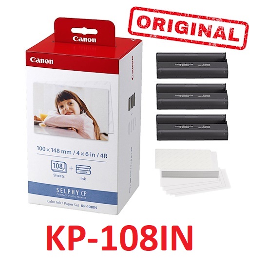 Giấy và mực in ảnh kp108 dùng cho cp1300, cp1000, cp900...