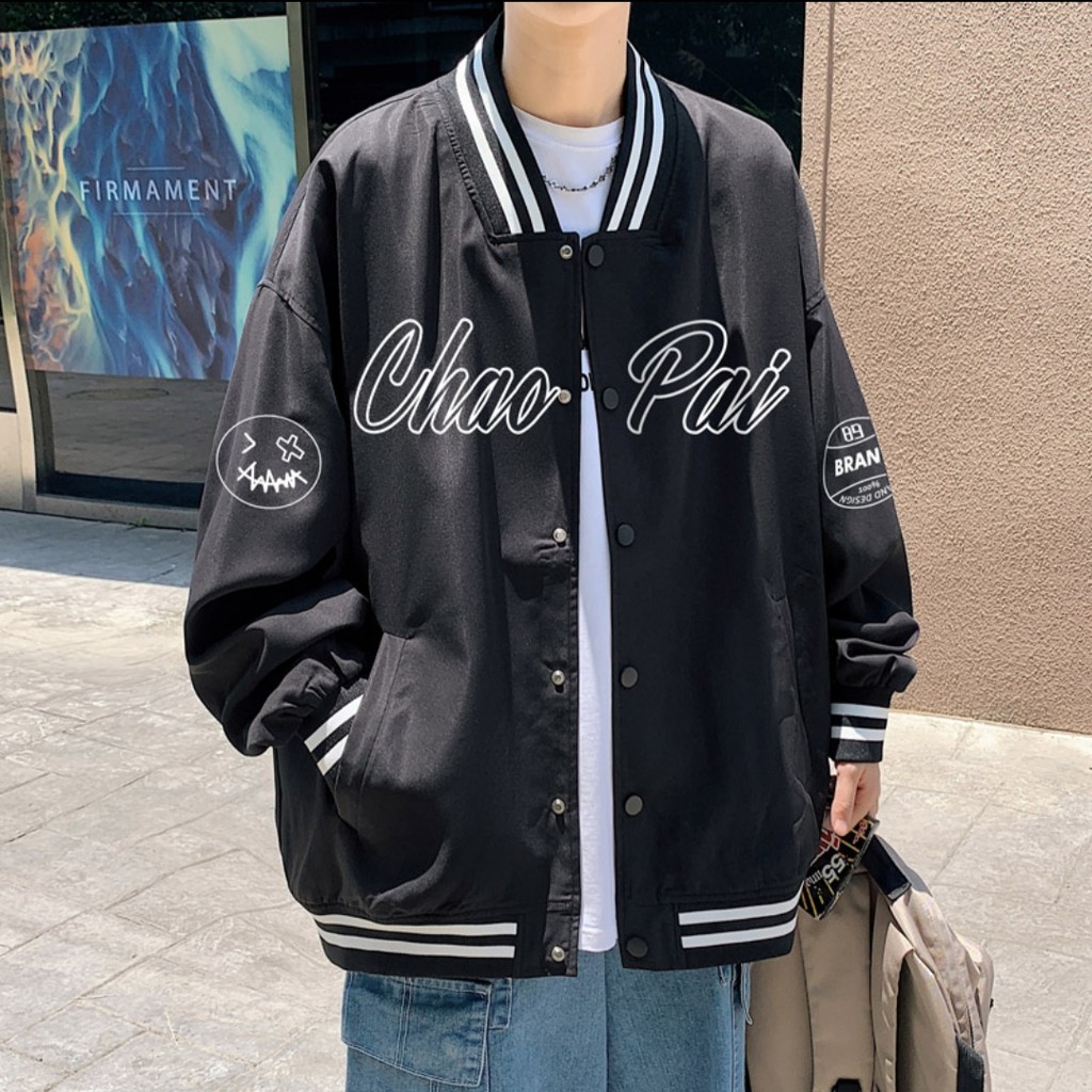 Áo khoác dù jacket chao pai ❤ áo khoác bomber nam nữ dáng rộng pm