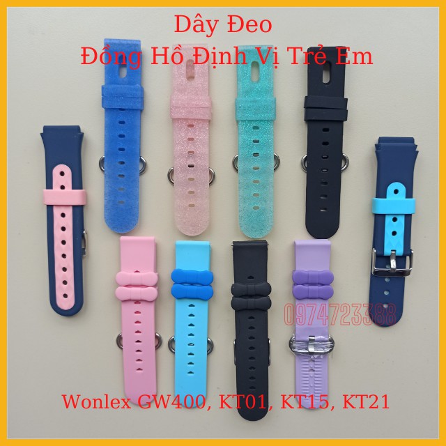 Dây Đeo Đồng Hồ Định Vị Trẻ Em Thông Minh Chính Hãng Wonlex KT01, GW400X