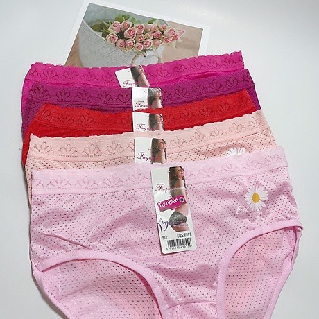 Combo 5 quần lót nữ có lỗ thông hơi mềm mát co dãn 40-58kg
