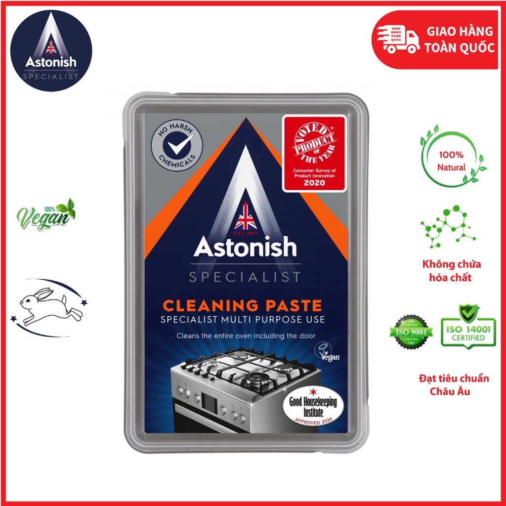Kem tẩy đa năng astonish c8602 450gr giúp đánh bay các vết bẩn cứng đầu