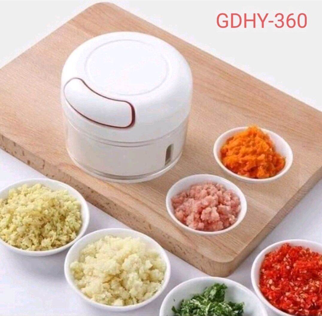 [FreeshipMAX] Dụng cụ xay tỏi ớt cầm tay mi ni đa năng thế hệ mới, xay tỏi giật dây 2021.