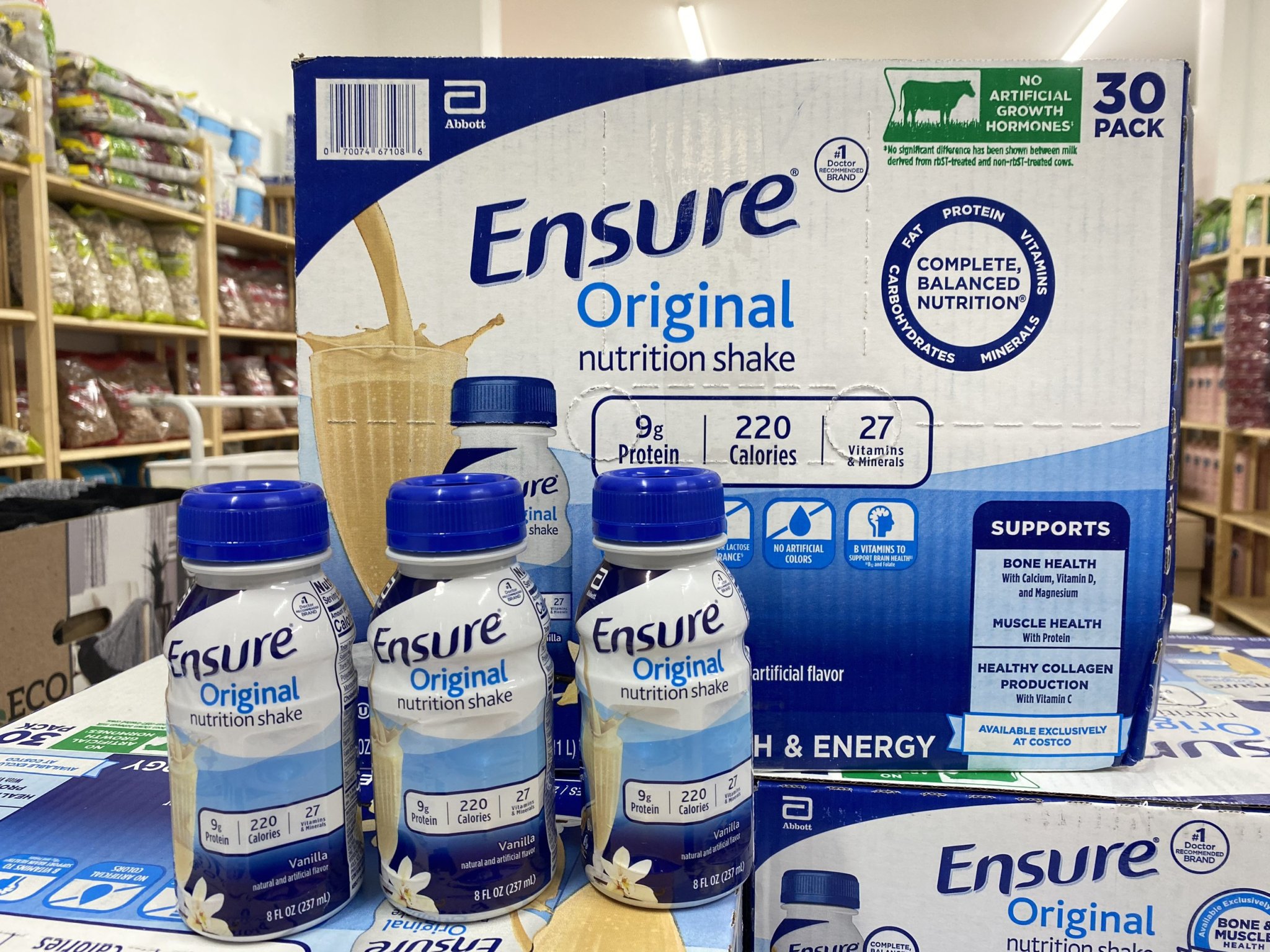 Thùng 30 chai sữa nước ensure original nutrition powder 237ml _ nhập mỹ 🗽✈️ mẫu mới ❤️