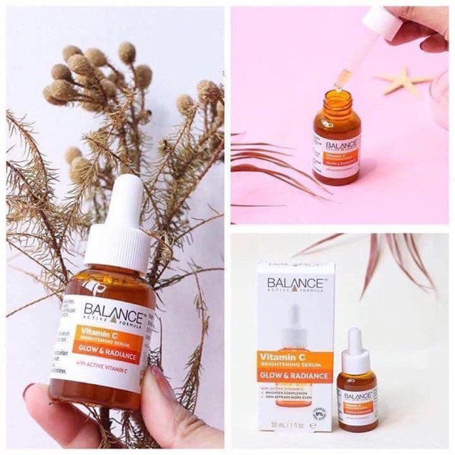 Serum Vitamin C Balance Tinh chất Dưỡng Sáng Da Mờ Thâm Active Formula 30ml - 60ml