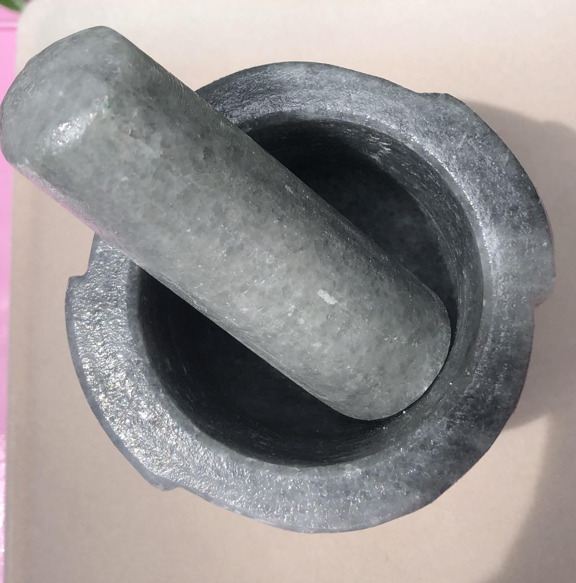 [FreeshipMAX] Cối đá Non Nước đường kính 20 cm MÀU ĐEN LOẠI LỚN