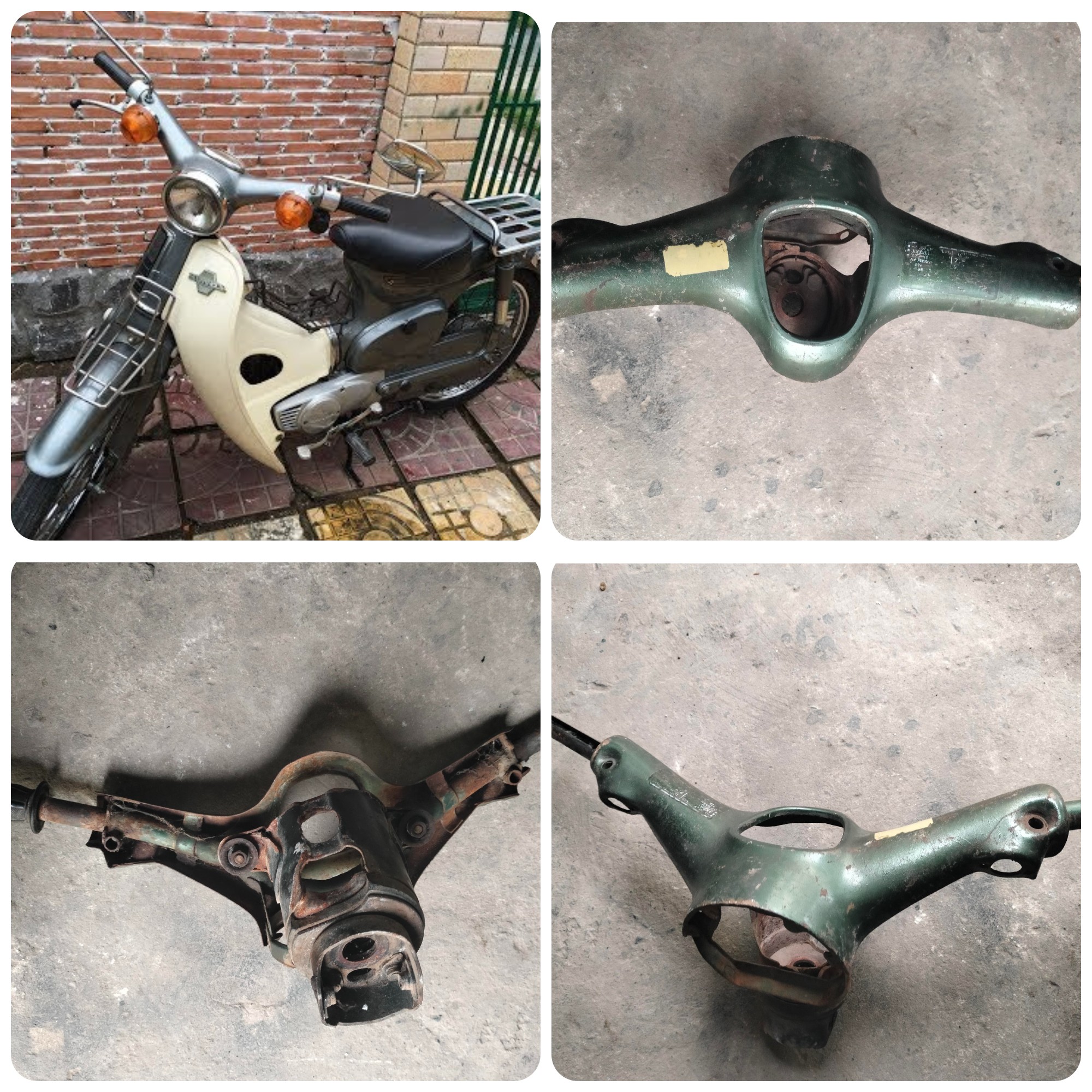 Bộ đầu ghi đông xe honda cup én