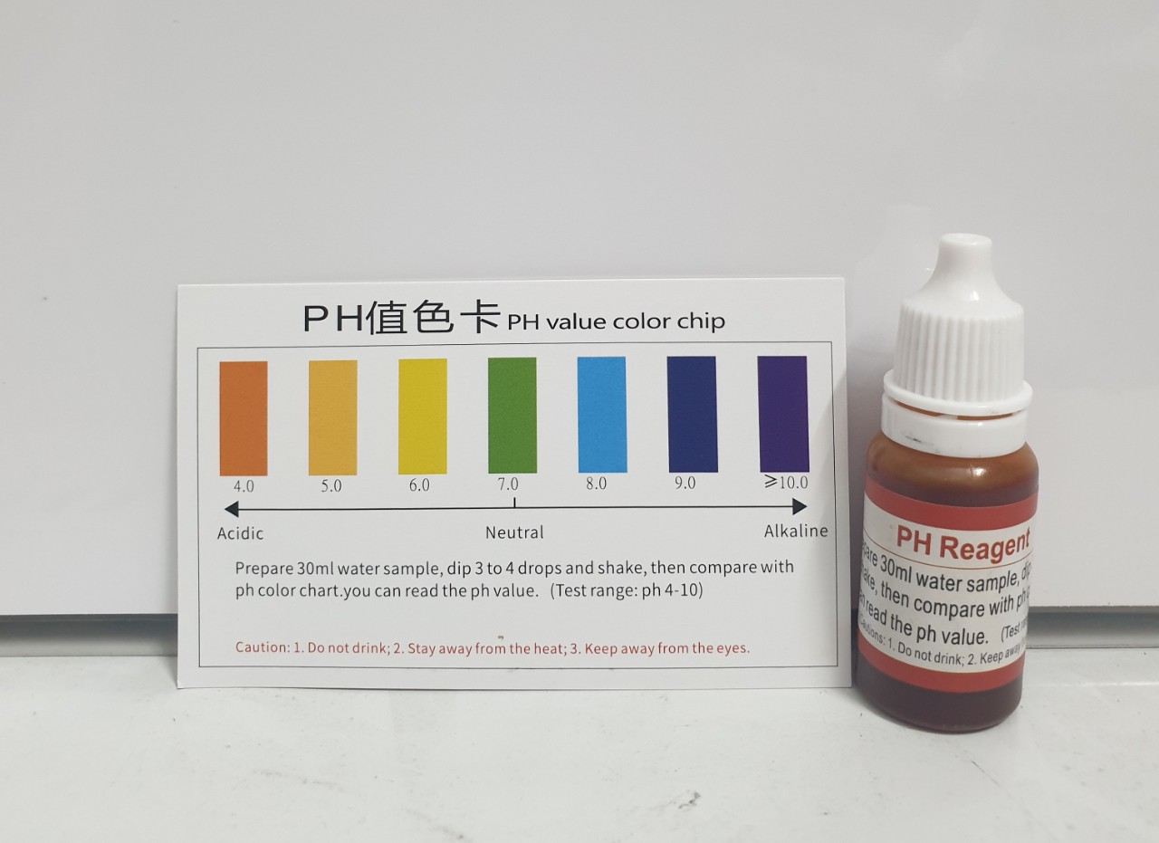 [Lọ 10ml] Dung Dịch Test pH Thử Nước Với Độ Chính Xác Cao [Nhập Khẩu Đài Loan]
