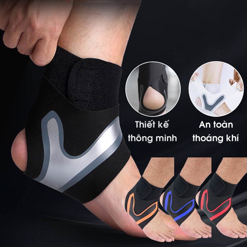Băng quấn bảo vệ cổ chân băng mắt cá bó gót chống lật sơ mi tránh lật cổ chân giá rẻ chính hãng tập gym đá bóng tennis