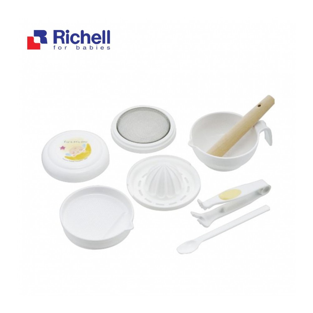 Bộ chế biến ăn dặm kiểu nhật richell