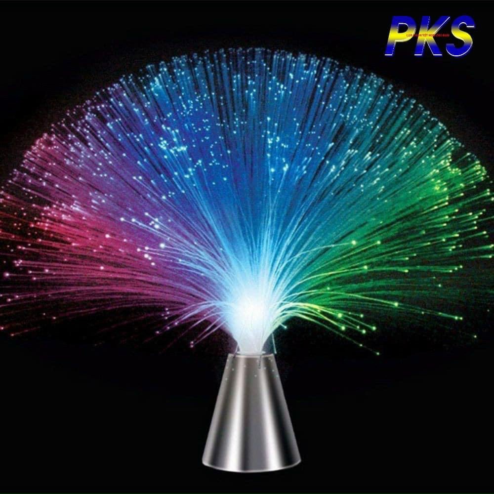Đèn ngủ sợi quang phát sáng đa màu -Đèn led bình hoa phát sáng sợi quang - đèn ngủ - đèn trang trí
